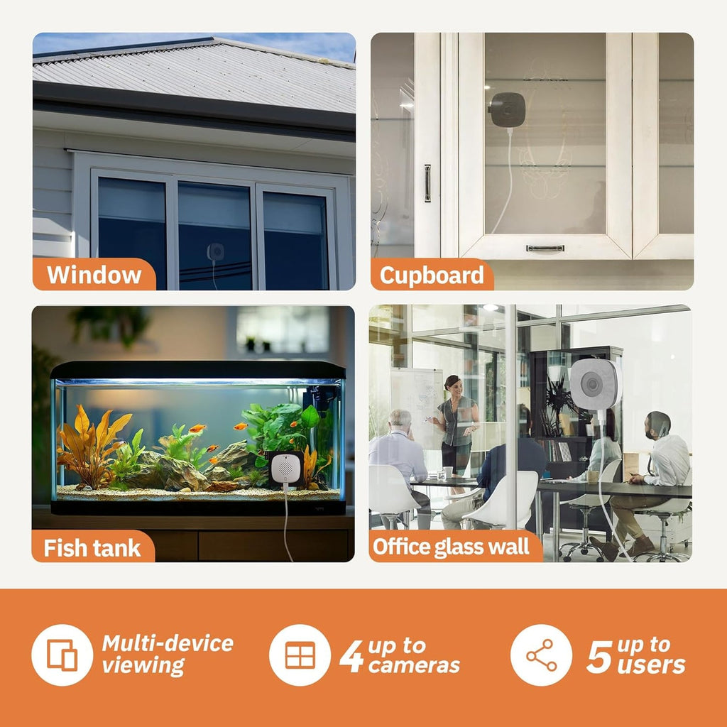 3MP 2K Window Camera,2.4GHz& 5GHz wiFiIndoor Cameras