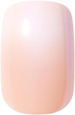 Short Round Press-On Nails - Milky Pink Blush | Salon-Quality & Reusable Fake Nails Kit with 12 Sizes