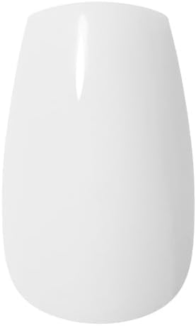 Short Round Press-On Nails - Milky Pink Blush | Salon-Quality & Reusable Fake Nails Kit with 12 Sizes