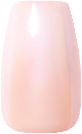 Short Round Press-On Nails - Milky Pink Blush | Salon-Quality & Reusable Fake Nails Kit with 12 Sizes