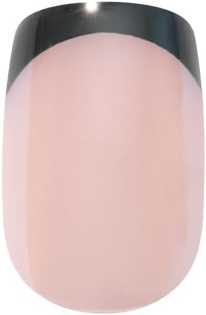 Short Round Press-On Nails - Milky Pink Blush | Salon-Quality & Reusable Fake Nails Kit with 12 Sizes