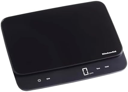 Dual Platform Digital Kitchen and Food Scale, 11lb and 16oz Precision Capacity, Black Stainless Steel