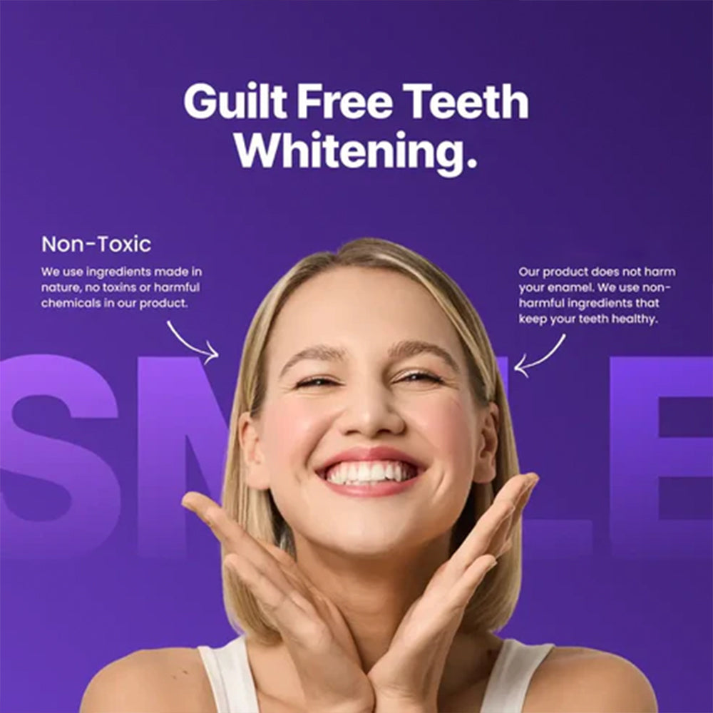 ✨ 14 Strips - Purple Teeth Whitening Strips (Gen 2) - 8x Brighter Smile