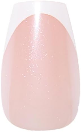 Short Round Press-On Nails - Milky Pink Blush | Salon-Quality & Reusable Fake Nails Kit with 12 Sizes