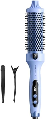 1.5 Inch Heated Round Brush for Blowout Look, Dual Voltage, Tourmaline Ceramic & Negative Ion Technology