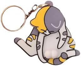 Interactive Rotating Cat Keychain with Wiggling Eggs - Fun Fidget Toy for Bags & Keys