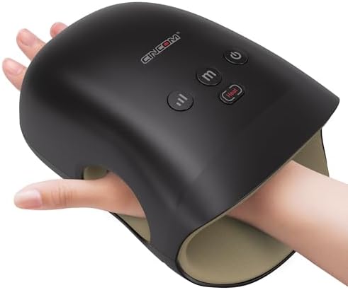 Cordless Hand Massager with Heat & Compression for Arthritis and Carpal Tunnel Relief