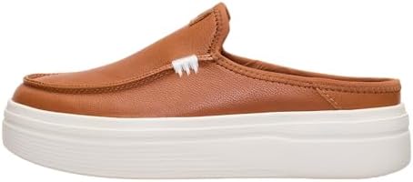 Women's Austin Lift Platform Mule | Genuine Leather Slip-On | Lightweight Everyday Shoes