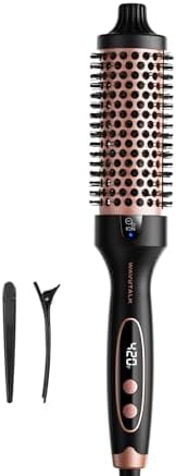 1.5 Inch Heated Round Brush for Blowout Look, Dual Voltage, Tourmaline Ceramic & Negative Ion Technology