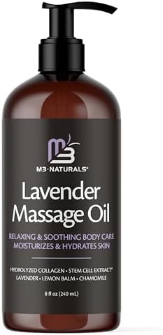 Firming Body Massage Oil with Collagen & Stem Cell - Smooths Cellulite & Improves Skin Texture - 8 Fl Oz