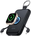 10000mAh PD 20W Fast Charging Power Bank with Built-in Cables for iPhone & Apple Watch