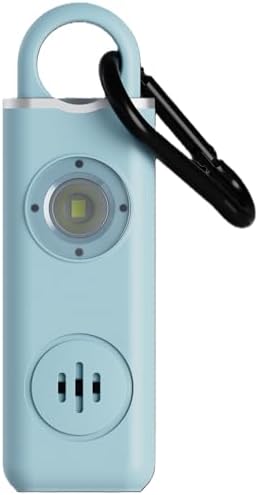 130dB Personal Safety Alarm Keychain 3-Pack with LED Light & USB-C Charging