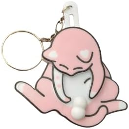 Interactive Rotating Cat Keychain with Wiggling Eggs - Fun Fidget Toy for Bags & Keys