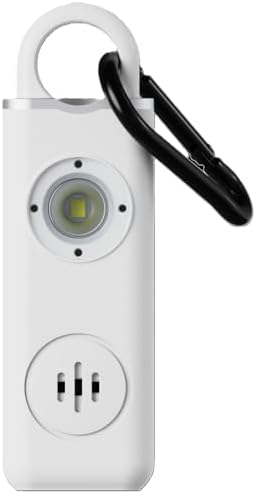 130dB Personal Safety Alarm Keychain 3-Pack with LED Light & USB-C Charging