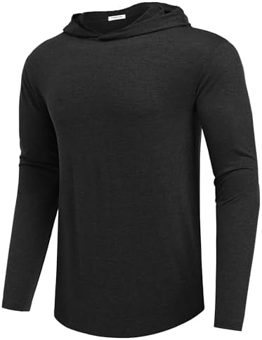 Lightweight Men's Hoodie for Golf & Gym - Quick-Dry Moisture-Wicking Pullover