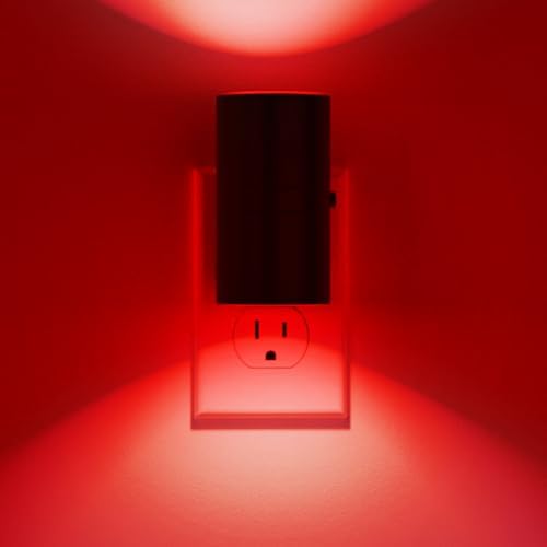 Dimmable LED Night Light with Dusk-to-Dawn Sensor, Adjustable Brightness, Soft White 3000K, 2-Pack