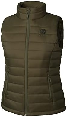 Women's Lightweight Heated Vest with USB-C Battery, Puffer Style