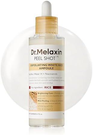 Glow Rice Peeling Ampoule 80ml Daily Soft Exfoliating Face and Body Scrub