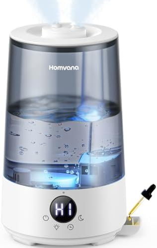 3.6L Cool Mist Humidifier with Aromatherapy & Mood Light, 34H Runtime, 23dB Quiet