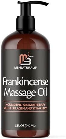 Firming Body Massage Oil with Collagen & Stem Cell - Smooths Cellulite & Improves Skin Texture - 8 Fl Oz
