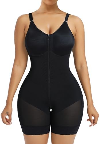 Postpartum Full Body Shapewear with Tummy Control, Butt Lifter & Zipper Crotch