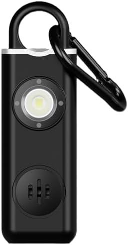 130dB Personal Safety Alarm Keychain 3-Pack with LED Light & USB-C Charging