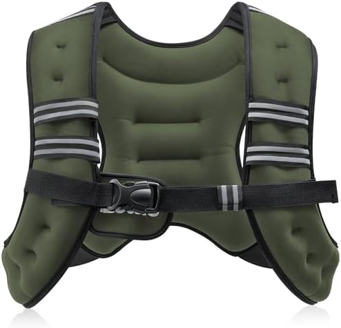 Adjustable Weighted Vest for Men & Women, 6-30lb Weight Vest for Fitness & Running
