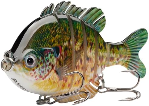 Multi-Jointed Panfish Bluegill Swimbait - 6-Segment Life-Like Bass Fishing Lure