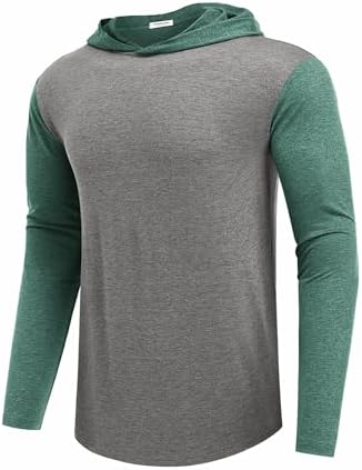 Lightweight Men's Hoodie for Golf & Gym - Quick-Dry Moisture-Wicking Pullover