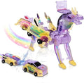 2-in-1 Magnetic Collision Dinosaur Car Toy | Transformable Robot Toy for Kids Ages 3-12