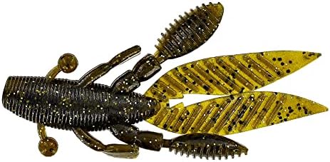 Compact Soft Plastic Flipping Bait with Vibrating Appendages for Bass Fishing