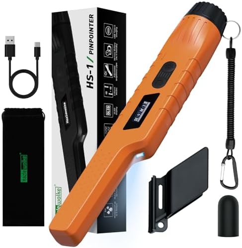 Waterproof Handheld Metal Detector Pinpointer with Superhet Technology & Adjustable Sensitivity