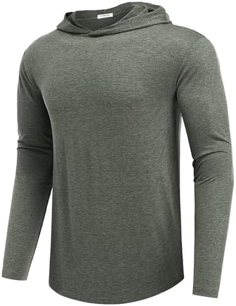 Lightweight Men's Hoodie for Golf & Gym - Quick-Dry Moisture-Wicking Pullover