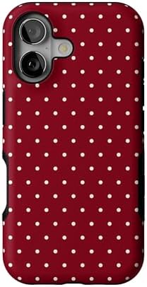 Red Houndstooth iPhone Case | Military-Grade Protection | MagSafe Compatible