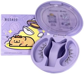 Soft Magnetic Eyelashes Kit with Applicator, Glue-Free Reusable Wispy Lashes, Waterproof & Lightweight