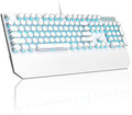 Retro Typewriter Mechanical Gaming Keyboard with RGB Backlit and Magnetic Wrist Rest