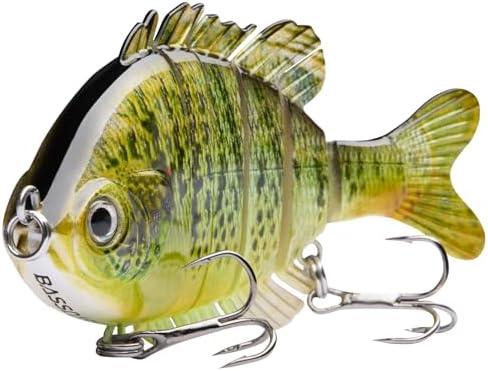 Multi-Jointed Panfish Bluegill Swimbait - 6-Segment Life-Like Bass Fishing Lure