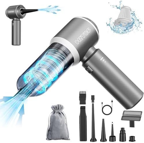 4-in-1 Handheld Vacuum with 20000PA Suction, Wireless Portable Car Cleaner & Air Blower