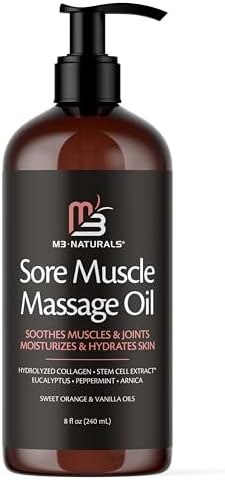 Firming Body Massage Oil with Collagen & Stem Cell - Smooths Cellulite & Improves Skin Texture - 8 Fl Oz