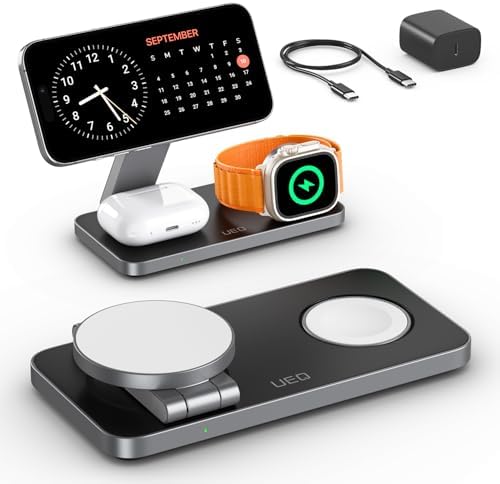 3-in-1 Foldable Magnetic Wireless Charging Station with Fast Charging