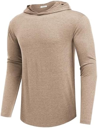 Lightweight Men's Hoodie for Golf & Gym - Quick-Dry Moisture-Wicking Pullover