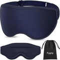 3D Contour Sleep Mask for Men & Women - 100% Pressure-Free & Light Blocking Eye Mask with Adjustable Strap for Side Sleepers