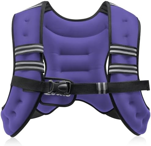 Adjustable Weighted Vest for Men & Women, 6-30lb Weight Vest for Fitness & Running