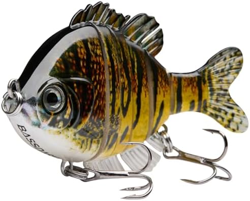 Multi-Jointed Panfish Bluegill Swimbait - 6-Segment Life-Like Bass Fishing Lure