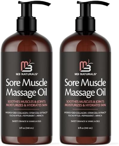 Firming Body Massage Oil with Collagen & Stem Cell - Smooths Cellulite & Improves Skin Texture - 8 Fl Oz