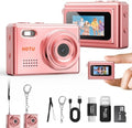 Mini Keychain Digital Camera, 2MP 1080P Pocket Camera with 32GB Card, Long Battery Life for Travel & Vlog