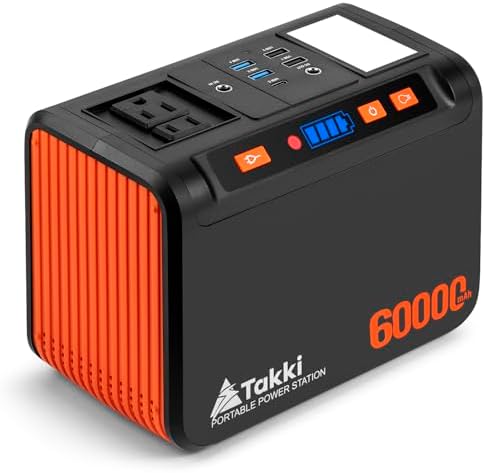120W Peak Solar Generator with 21W Panel, 88Wh Portable Power Station for Outdoor Emergency