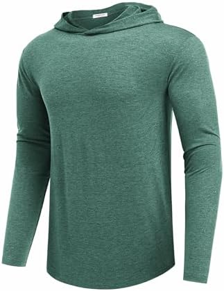 Lightweight Men's Hoodie for Golf & Gym - Quick-Dry Moisture-Wicking Pullover
