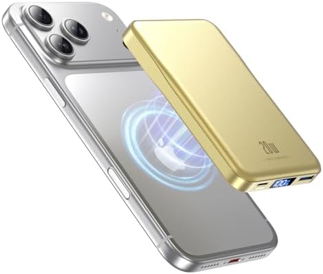 10000mAh Magnetic Power Bank with 20W Fast Charging, Wireless Portable Charger