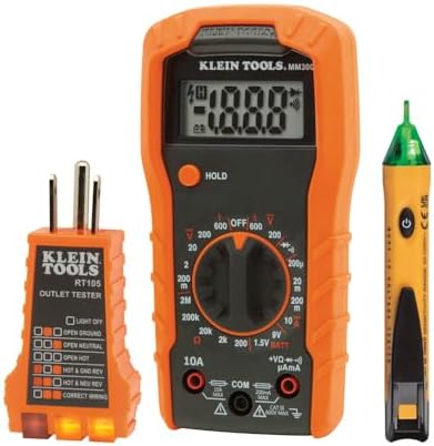 Electrical Test Kit with Digital Multimeter, Voltage Tester and Outlet Tester